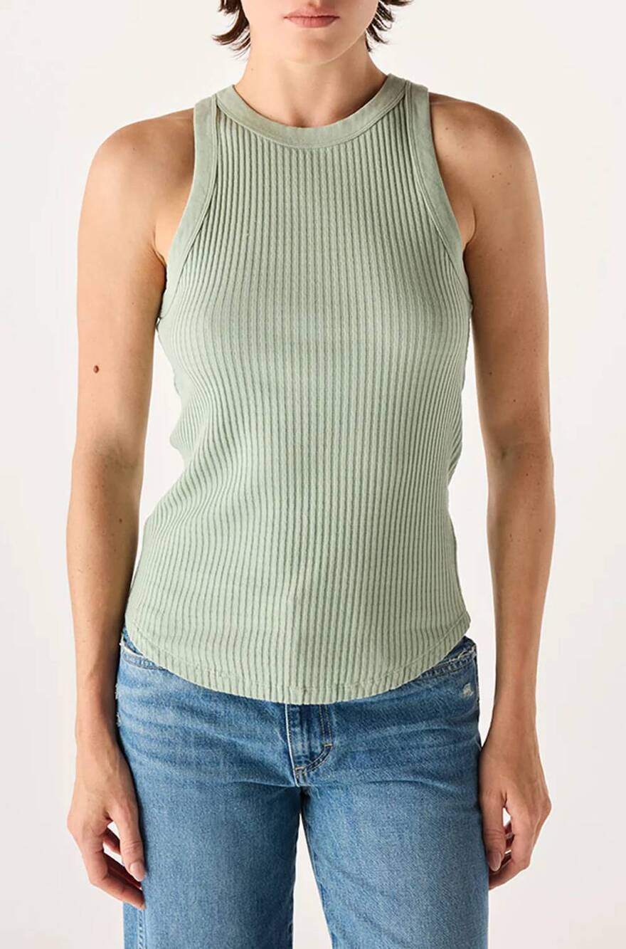 NEW AMO vera tank top in seagrass